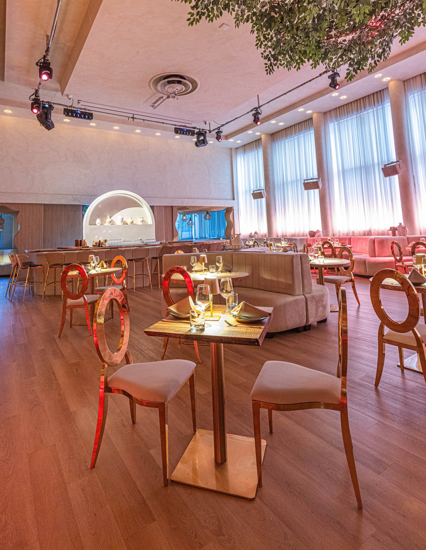 The room set for a corporate day